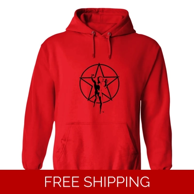 Premium Hoodie Black Star Man